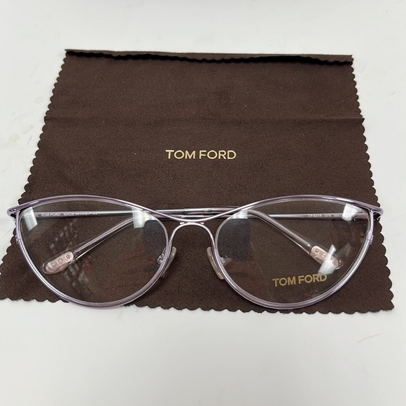 Tom Ford Women's Eyeglasses FT5214V /078 Purple 55mm New / Authentic - Picture 4 of 6
